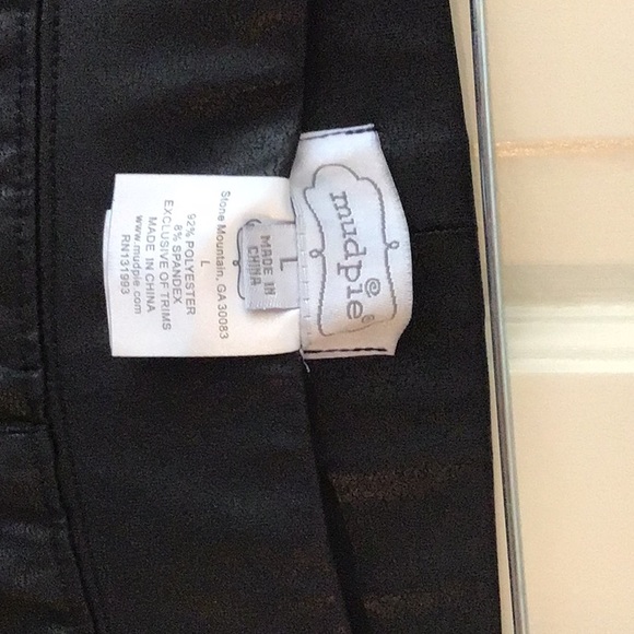 Mud pie faux leather leggings - Picture 3 of 5